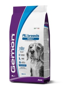 Gemon Medium Adult Tonno e Riso kg 15. Crocchette Per Cani