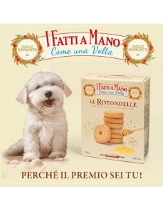 Le Rotondelle gr 250. Dolci Impronte .Biscotti Per Cani