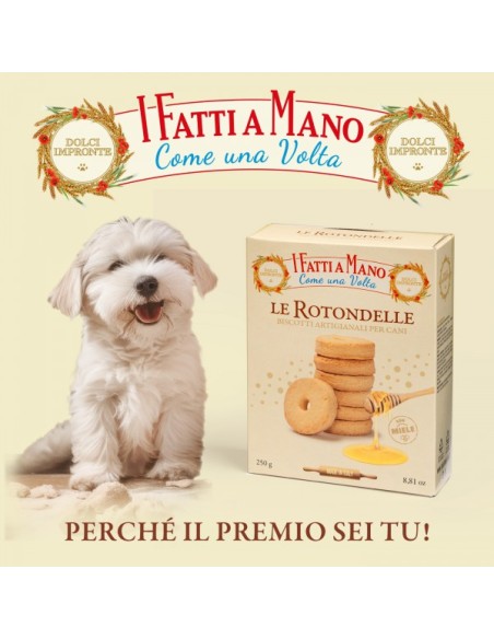 Le Rotondelle gr 250. Dolci Impronte .Biscotti Per Cani