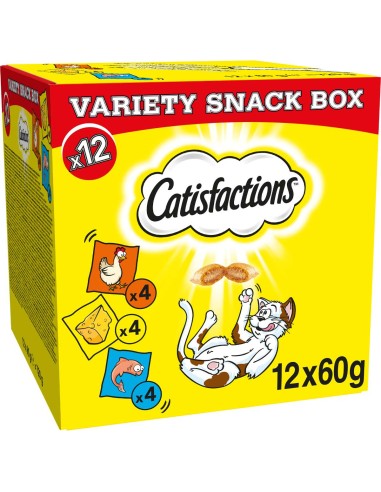 Catisfaction Variety Box 12 x60 gr. Snack Per Gatti