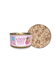 Schesir Baby scatoletta Pollo e Fegato Filetti in Brodo gr.70. Cibo Per Cuccioli di gatto