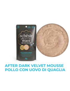 Schesir After Dark Mousse Velvet Pollo/Uova gr.80. Cibo Umido Per Gatti