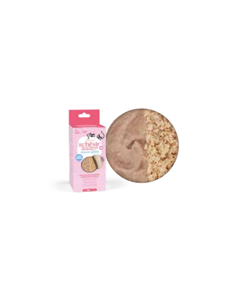 Schesir Baby Multipack Mousse and Filet Pollo /Salmone Mousse+Filetti in Brodo. Cibo per cuccioli di gatto