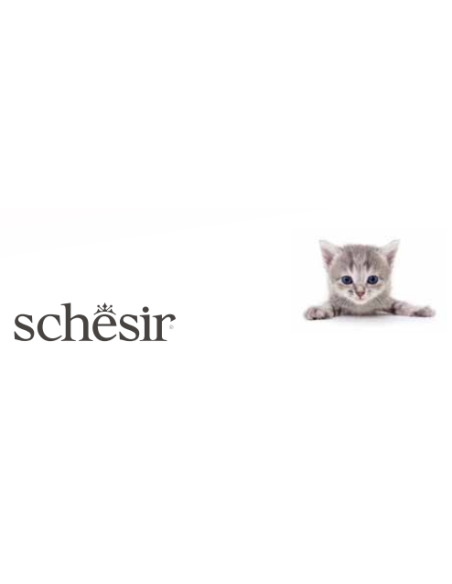 Schesir Baby Multipack Mousse and Filet Pollo /Salmone Mousse+Filetti in Brodo. Cibo per cuccioli di gatto