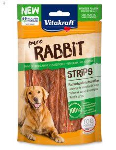 Vitakraft Snack Cane coniglio- Strisce di carne di Coniglio gr.80. Snack Per Cani
