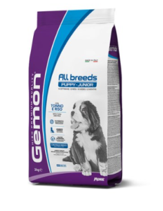 Gemon all breed  PUPPY & JUNIOR Tonno e Riso Kg.3. Puppy