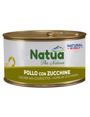Natua Jelly Cat Pollo con Zucchine gr.150. Cibo Umido Per Gatti