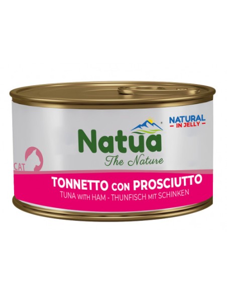 Natua Jelly Cat Tonno e Prosciutto gr.150. Cibo Umido Per Gatti