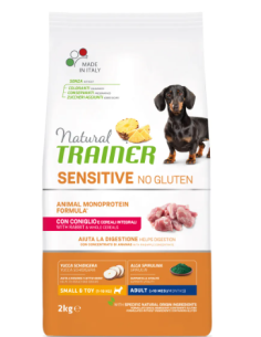 Natura Trainer Sensitive Plus Small and mini Coniglio kg 2. Crocchette Per cani