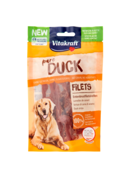 Vitakraft Snack Cane  Filets di Carne di Anatra gr.80. Snack Per Cani