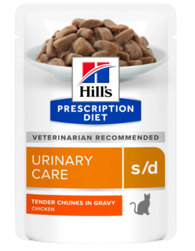 Hill's Feline Urinary s/d Care Busta gr 85. Diete . Umido Per Gatti