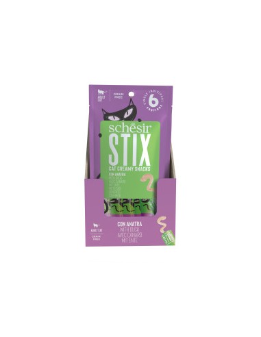offerta Schesir Stix Anatra 6pz x gr.15. Snack Per Gatti
