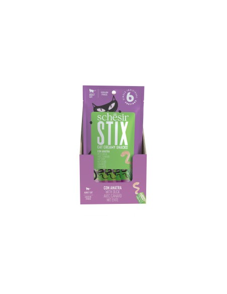 offerta Schesir Stix Anatra 6pz x gr.15. Snack Per Gatti