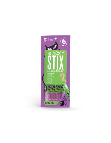 offerta Schesir Stix Anatra 6pz x gr.15. Snack Per Gatti
