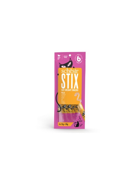 Schesir Stix Pollo 6pz x gr.15. Snack per gatti