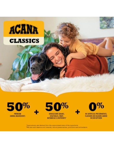 Acana Dog Classic Praire Poultry kg 9,7. Mangime Secco Per Cani