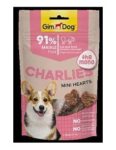 Gimdog Charlies The Mono Mini Hearts Maiale gr 70. Snack Per Cani