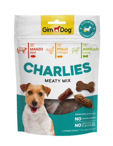 Gimdog Charlies Meaty Mix gr 70. Snack Per Cani