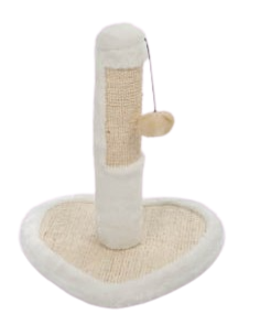 Tiragraffi Colonna e Cuore con Pallina. Tiragraffi per gatti