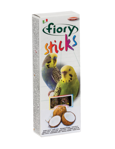 Fiory Sticks Pappagallini Cocco gr 60. Mangime Per Uccelli.