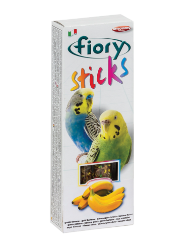 Fiory Sticks Pappagallini Banana gr 60. Mangime Per Uccelli