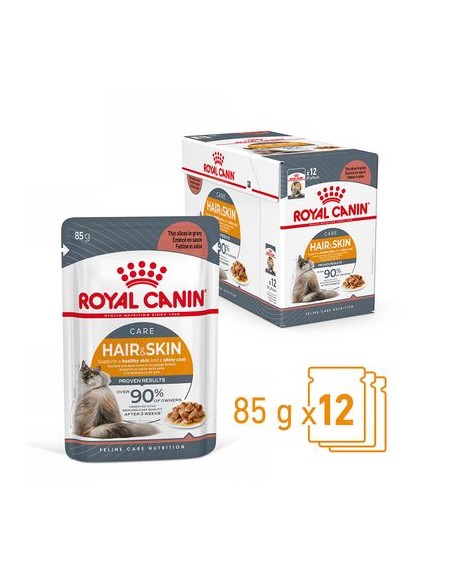 Hair And Skin Gravy Busta gr 85. Royal Canin . Cibo Umido Per Gatti