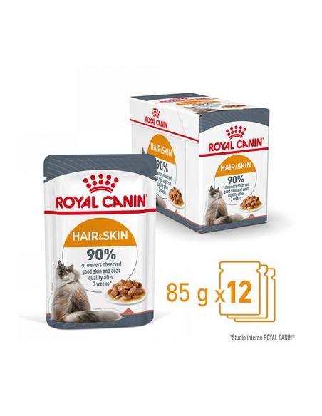 Hair And Skin Gravy Busta gr 85. Royal Canin . Cibo Umido Per Gatti
