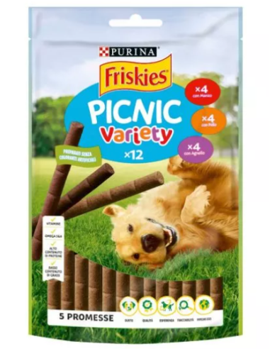 Friskies Picnic Variety 12 Sticks GR.100. Snack Per Cani