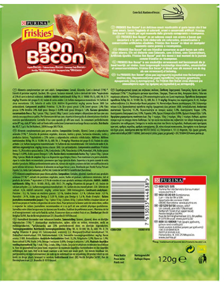 FRISKIES Bon bacon gusto bacon gr 120. Snack Per Cani