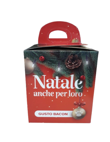 Panettone Natale anche per Loro  Gusto Bacon Gr 80. Snack Per Cani