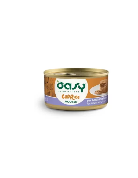 Oasy Caprice Mousse Per Gattini gr 85. Cibo Per Cuccioli di Gatto