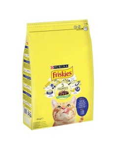 Friskies Adult Merluzzo e Verdure kg 4. Alimento Secco Per Gatti