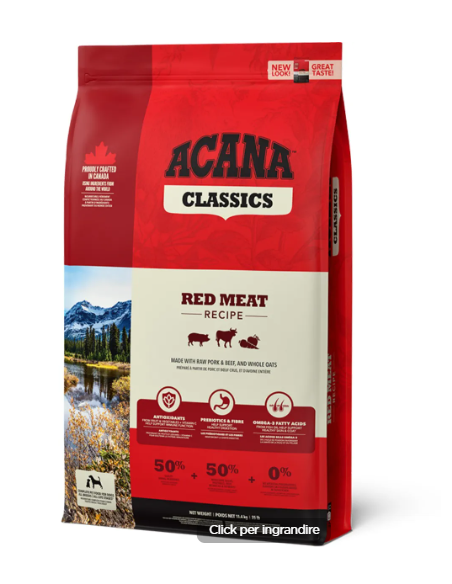 Acana Dog red Meat kg 9,7 Mangime Secco Per Cani