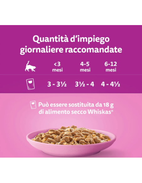 Whiskas Buste Selezione Assortita in gel. 40x85 GR. Cibo Umido Per Gatti