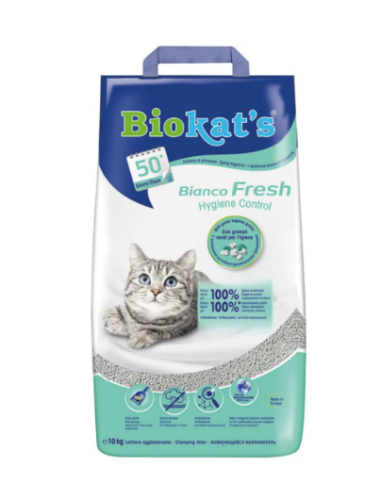 Biokat's Bianco Fresh kg 10. Lettiere per gatti .