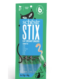 Schesir Stix Tonno 6pz x gr.15.Snack Per Gatti