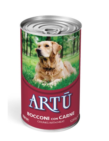Artù Bocconi Carne kg 1,230. Cibo umido per cani.
