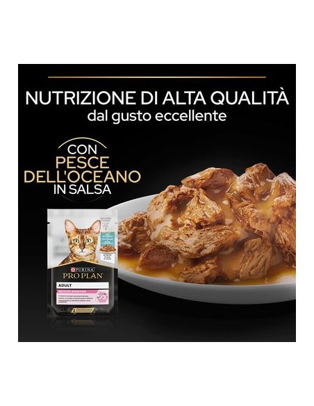 Pro Plan Gatto Busta Delicate Digestion  Pesce gr 85 . Mangime Umido Per Gatti