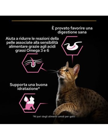 Pro Plan Gatto Busta Delicate Digestion  Tacchino gr 75. Mangime Umido Per gatti
