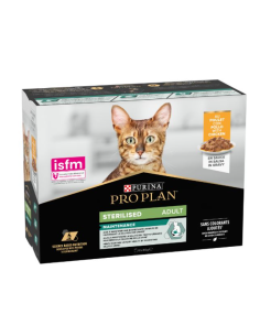 Pro Plan Gatto Multipack Nutri Savour Sterilizzato Pollo 10x75 gr   Cibo Umido per gatti