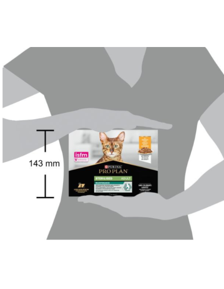 Pro Plan Gatto Multipack Nutri Savour Sterilizzato Pollo 10x75 gr   Cibo Umido per gatti