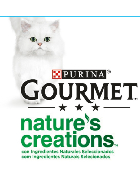 Gourmet Nature's Creations Fiocchi di Tonnetto al Naturale gr 70.  Cibo Umido Per Gatti