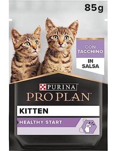 Pro Plan Gatto Busta Kitten Healthy Star con Tacchino  . gr 75. Cuccioli Di gatto