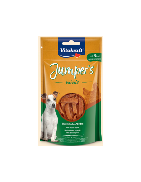 Vitakraft Snack Cane Jumpers minis Chicken stripes gr.80. Snack per cani