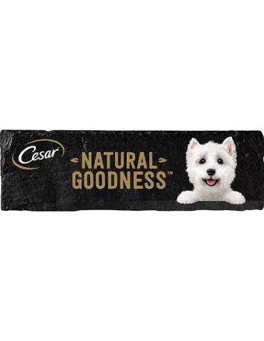 Cesar Natura Gooodness Terrine con Tacchino Piselli Spinaci e Peperone Gr.100. Cibo Umido Per Cani