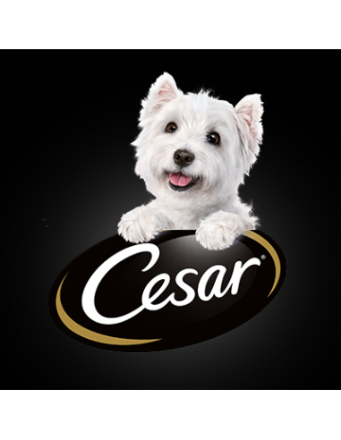 Cesar Natural Goodness Terrine con Manzo Fagioli Carote e Mirtilli Gr.100. Cibo Umido Per Cani