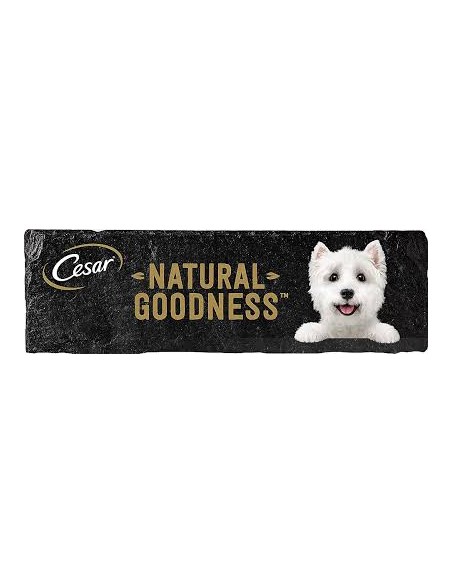 Cesar natural Goodness Bio  con Pesce Piselli e Carote Gr.100. Cibo Umido Per Cani