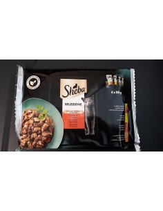 Sheba Selezione  Gustosa  IN SALSA CARNE 4 X 85 gr.Cibo Umido Per Gatti.