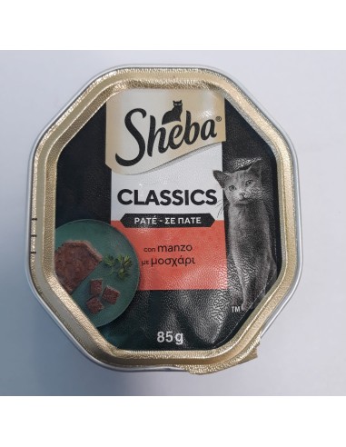 Sheba Con Manzo Patè con Manzo gr 85. Alimento per Gatti
