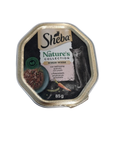 Sheba Nature's Collection Salmone con Piselli in Salsa gr.85. Cibo Umido per gatti